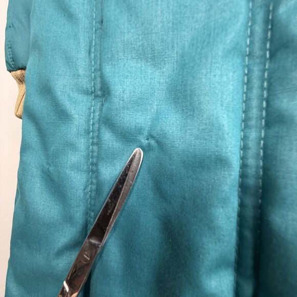 Vintage Quilted Winter Coat | 70s 80s Duster Puffer Style Made in Korea - Picture 10 of 15